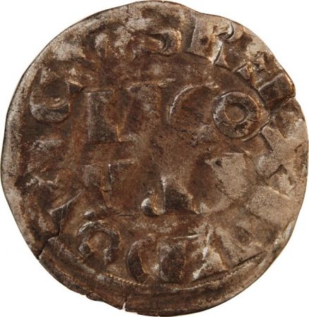 France Louis VII Le Jeune - Denier Parisis 1137 / 1180