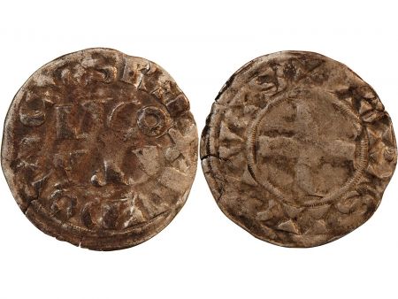 France Louis VII Le Jeune - Denier Parisis 1137 / 1180