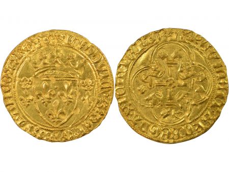 France Louis XI - Ecu d\'Or à la Couronne, 1e Emission - 1461 / 1474 Bourges