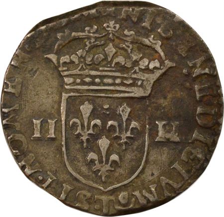 France Louis XIII - 1/4 Ecu Argent, à la Croix fleurdelisée - 1615 T Nantes