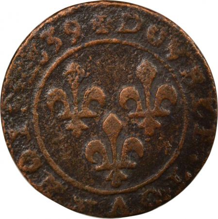 France Louis XIII - Double Tournois - 1639 Loire/Rhône