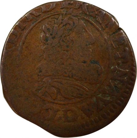 France Louis XIII - Double Tournois, Type 9 - 1631 D Lyon