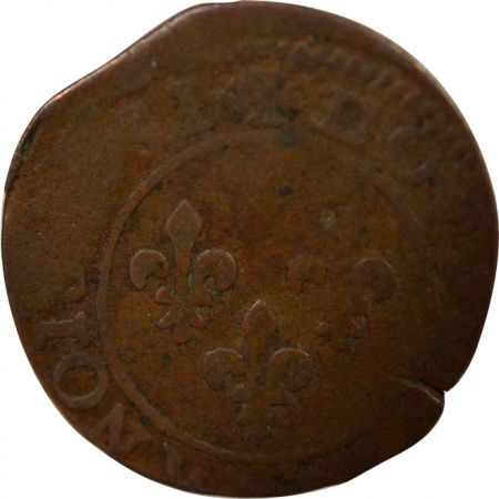 France Louis XIII - Double Tournois, Type 9 - 1631 D Lyon