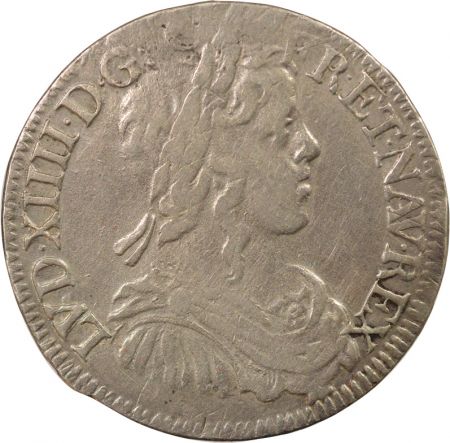 France Louis XIV - 1/2 Ecu Argent, à la Mèche Longue - 1651 9 Rennes