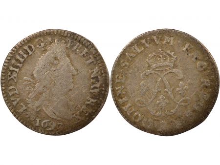 France Louis XIV - 4 Sols Argent, aux Deux L- 1693 A Paris