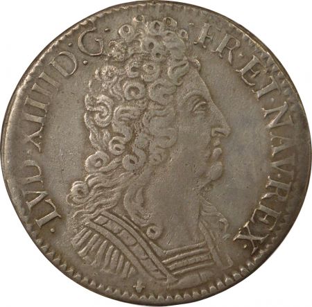 France Louis XIV - Ecu Argent, aux Trois Couronnes - 1711 K Bordeaux