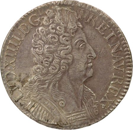 France Louis XIV - Ecu Argent, Aux Trois Couronnes - 1711 S Reims