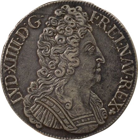 France Louis XIV - Ecu Argent, aux Trois Couronnes - 1713 E Tours