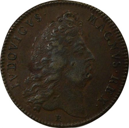 France Louis XIV - Jeton Cuivre, Trésor Royal - 1688