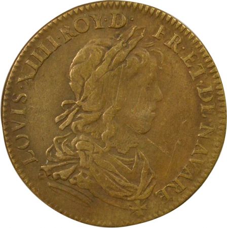 France Louis XIV - Jeton Laiton, Coeurs Fidèles