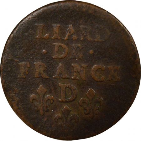 France Louis XIV - Liard, au Buste Juvénile - 1656 D Vimy