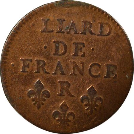 France Louis XIV - Liard au Buste Juvénile - 1656 R Nîmes