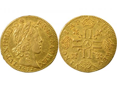 France Louis XIV - Louis d\'Or, à la Mèche Longue - 1652 A Paris