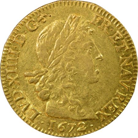 France Louis XIV - Louis d\'Or, aux Huit L - 1672 L Bayonne