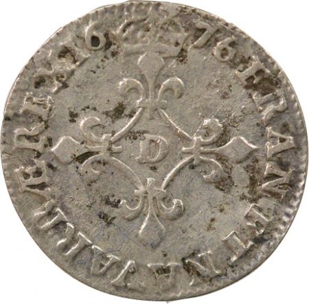 France Louis XIV - Quadruple Sol Argent, des Traitants - 1676 D Vimy