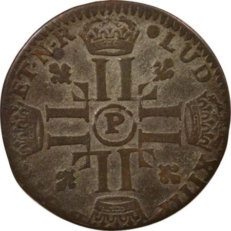 France Louis XIV - Quinzain aux Huit L - 1693 / 1695 P Dijon