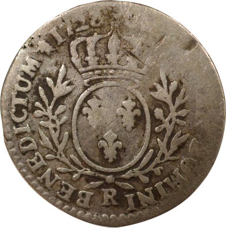 France Louis XV - 1/10 Ecu Argent, au Buste habillé - 1728 R Orléans