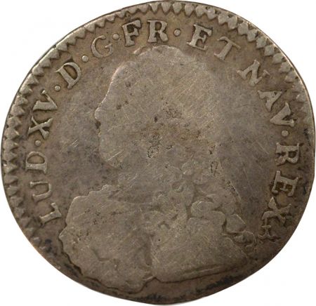 France Louis XV - 1/10 Ecu Argent, au Buste habillé - 1732 P Dijon