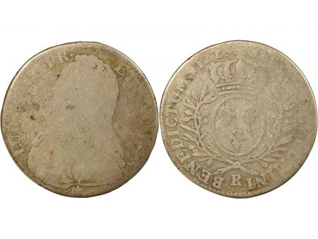 France Louis XV - 1/2 Ecu Argent - 1726 R Orléans