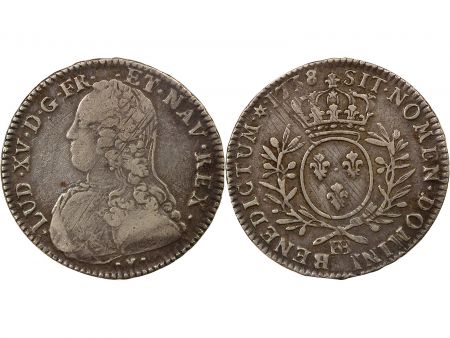 France Louis XV - 1/2 Ecu Argent, au Buste Habillé - 1738 BB Strasbourg