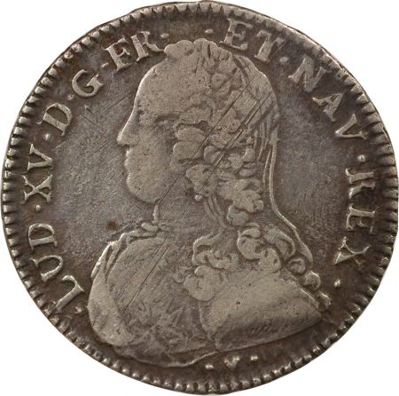 France Louis XV - 1/2 Ecu Argent, au Buste Habillé - 1738 BB Strasbourg