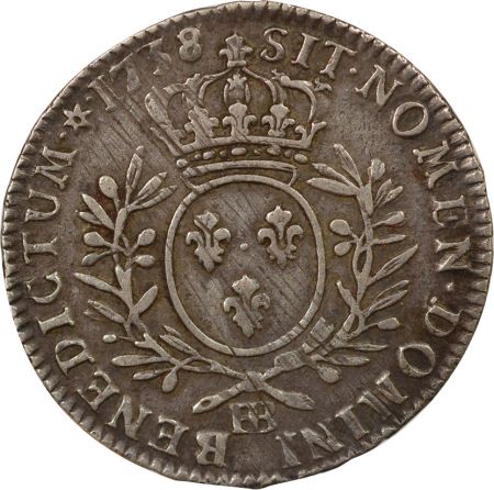 France Louis XV - 1/2 Ecu Argent, au Buste Habillé - 1738 BB Strasbourg