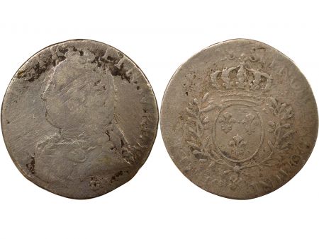 France Louis XV - 1/5 Ecu Argent, au Buste habillé - 1728 & Aix