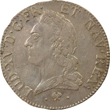 France Louis XV - Ecu Argent, à la Vieille Tête - 1773 L Bayonne