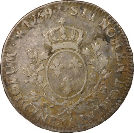 France Louis XV - Ecu Argent, au Bandeau - 1759 A Paris