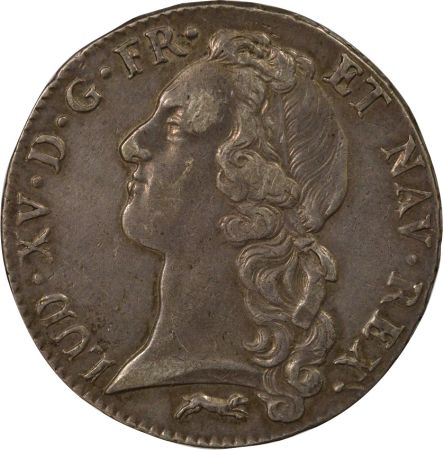 France Louis XV - Ecu Argent, au Bandeau - 1761 R Orléans