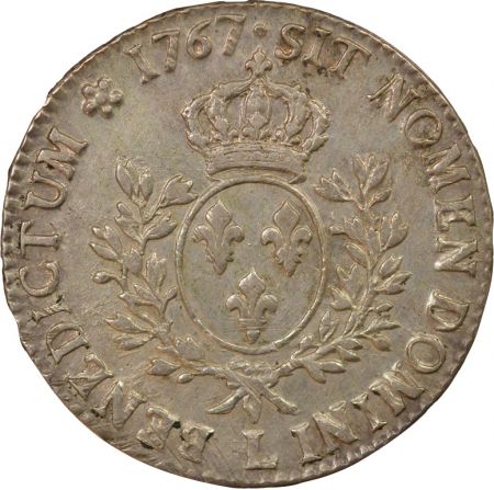 France Louis XV - Ecu Argent, au Bandeau - 1767 L Bayonne