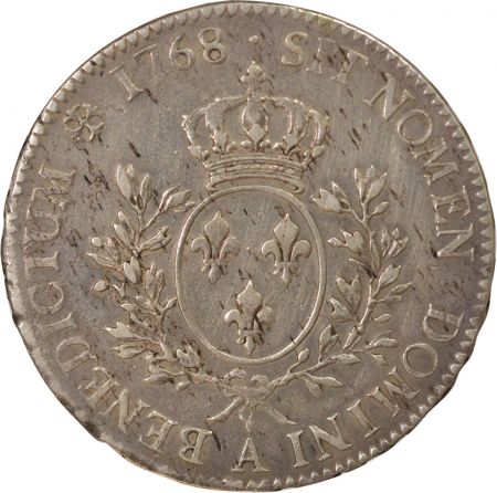 France Louis XV - Ecu Argent, au Bandeau - 1768 A Paris