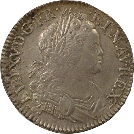 France Louis XV - Ecu Argent, de Navarre - 1718 B Rouen