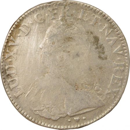 France Louis XV - Écu Argent aux Rameaux d\'Olivier - 1739 BB Strasbourg