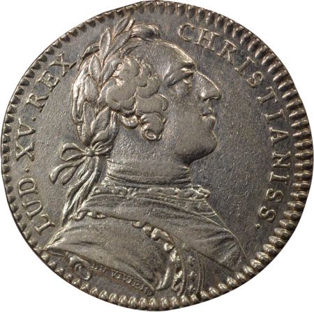 France Louis XV - Jeton Argent, Etats de Bretagne - 1746 Rennes