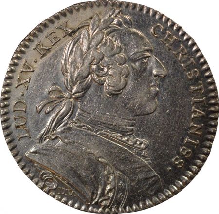 France Louis XV - Jeton Argent, Etats de Bretagne - 1748 Rennes