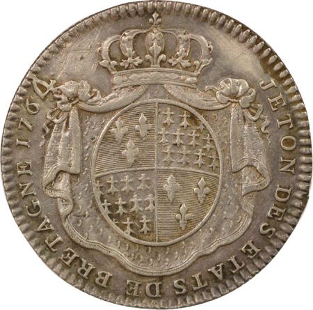 France Louis XV - Jeton Argent, Etats de Bretagne - 1764/0 Rennes