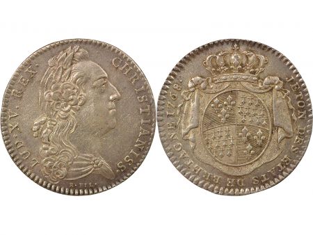 France Louis XV - Jeton Argent, Etats de Bretagne - 1768 Rennes