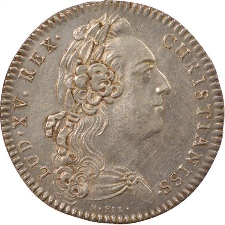 France Louis XV - Jeton Argent, Etats de Bretagne - 1772 Rennes