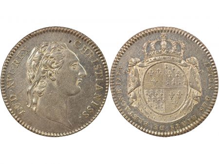 France Louis XV - Jeton Argent, Etats de Bretagne - 1774 Rennes