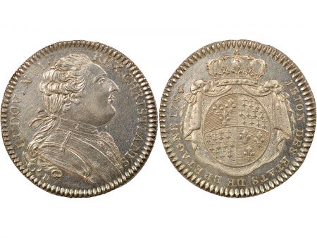 France Louis XV - Jeton Argent, Etats de Bretagne - 1784/68 Rennes