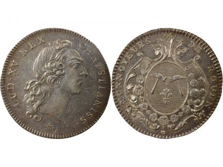 France Louis XV - Jeton Argent, Monnayeurs de Rouen