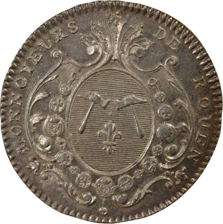 France Louis XV - Jeton Argent, Monnayeurs de Rouen