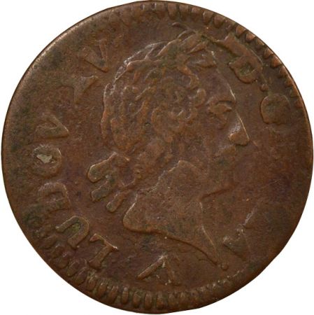 France Louis XV - Liard, à la Vieille Tête - 1773 W Lille