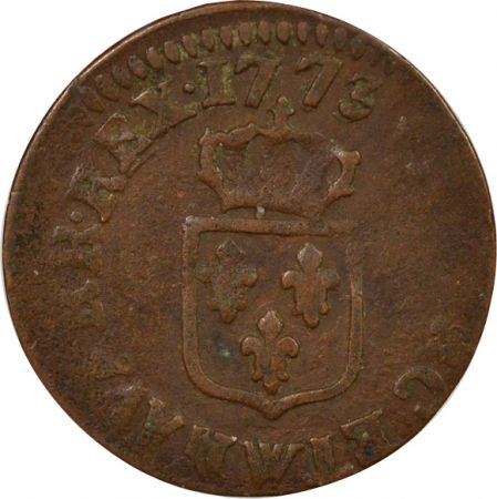 France Louis XV - Liard, à la Vieille Tête - 1773 W Lille