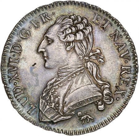 France Louis XVI - 1/2 Ecu Argent aux Rameaux d\'Olivier - 1791 A Paris