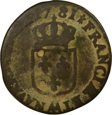 France Louis XVI - 1/2 Sol à l\'Ecu - 1781 AA Metz