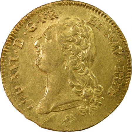 France Louis XVI - Double  Louis d\'Or, Tête nue - 1786 N Montpellier