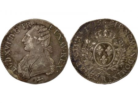 France Louis XVI - Ecu Argent, au Buste Habillé - 1785 R Orléans