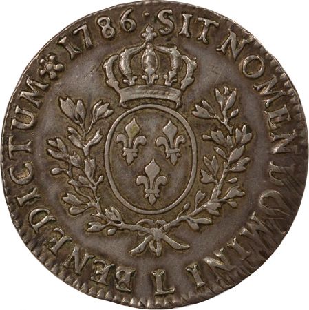 France Louis XVI - Ecu Argent, au Buste Habillé - 1786 L Bayonne